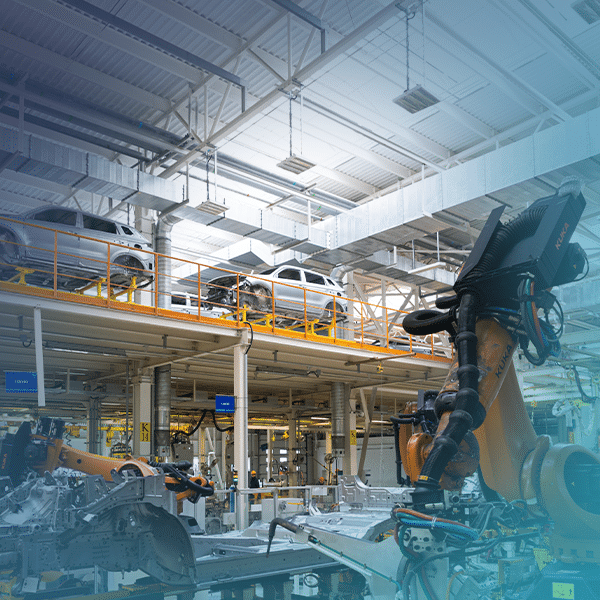 Ligne de production, automobile.